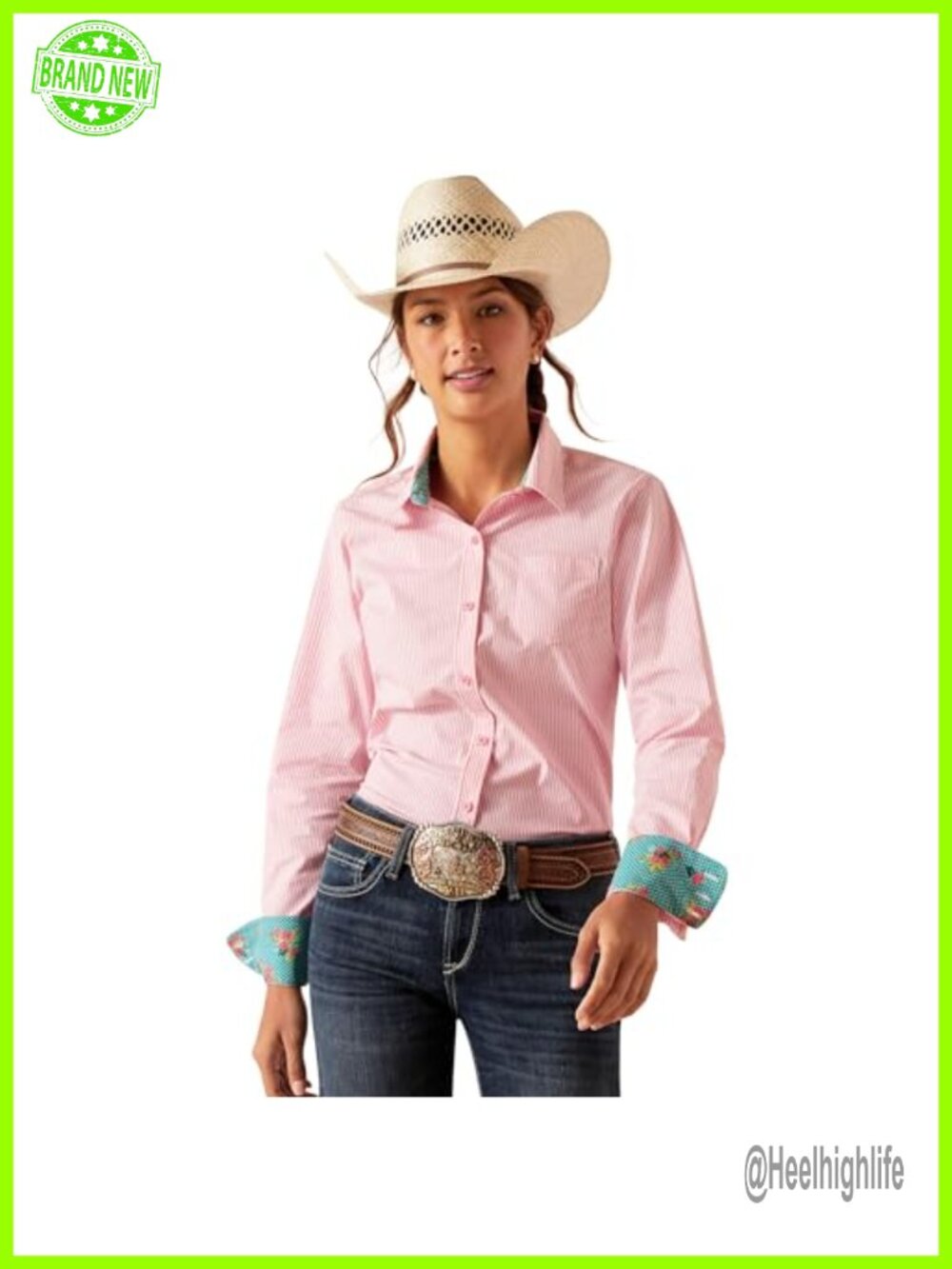 Ariat Kirby Stretch Shirt Long Sleeve Button-Down Classic Fit Wrinkle Resistant